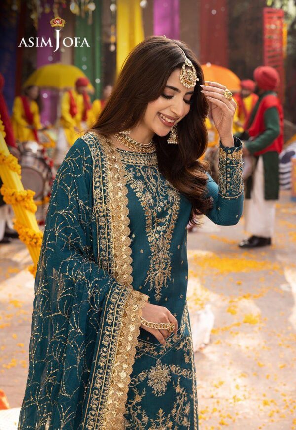 Partywear cloth suit unstitched fashion designer fancy dress   FABRIC CHIFFON Suit - Image 2